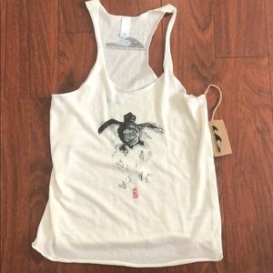 Turtle Tracks Racerback Tank Top